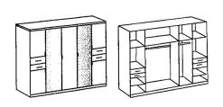 Armoire à portes battantes DANZIG