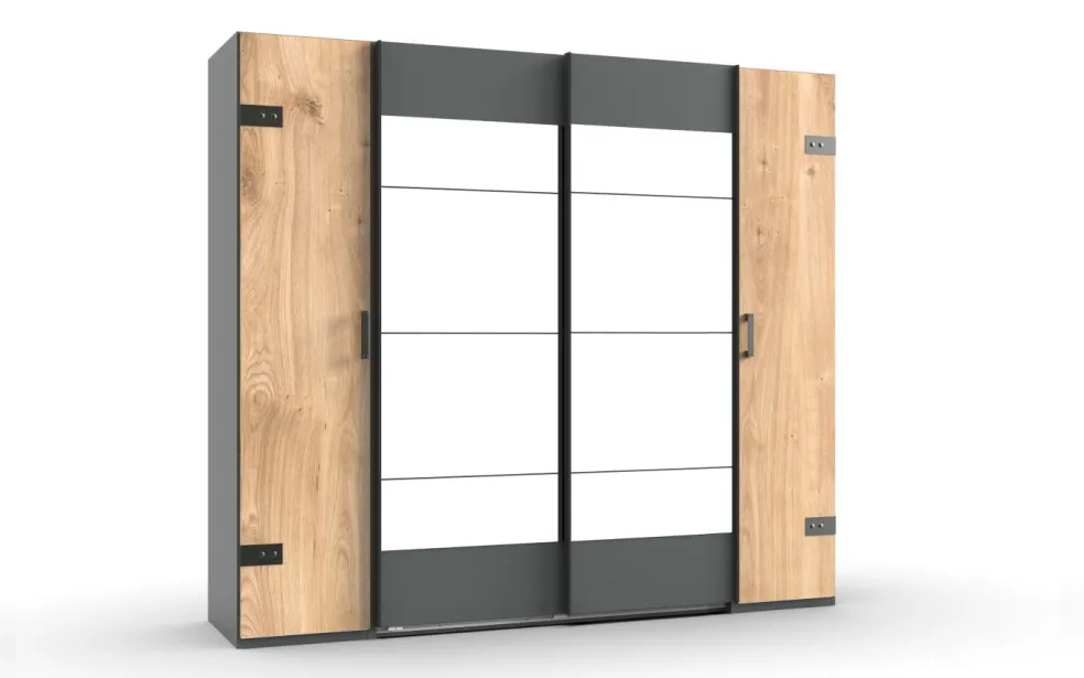 Armoire à portes battantes et coulissantes STOCKHOLM