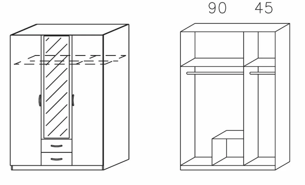 Rauch Armoires À Vêtements<Armoire à portes battantes CASE