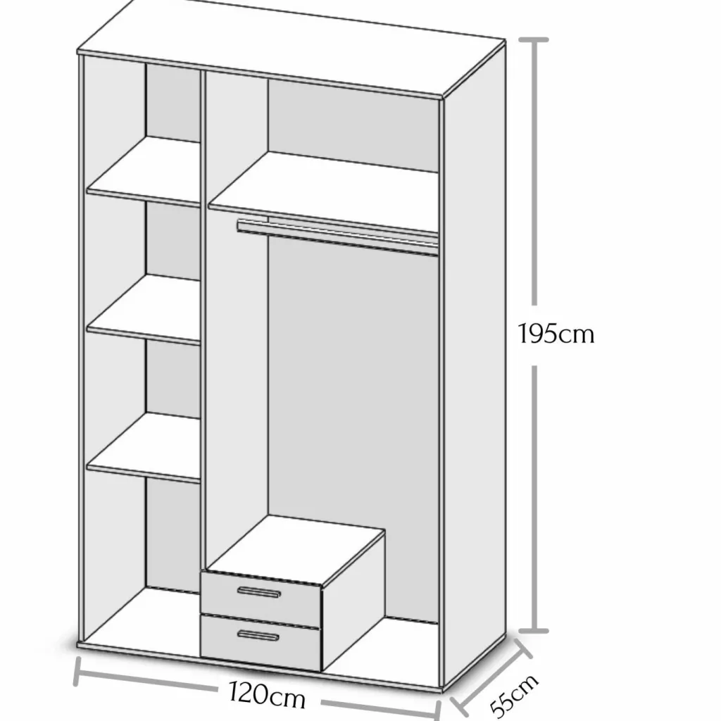Pol-Power Armoires À Vêtements<Armoire à portes battantes KITTY
