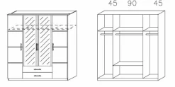 Rauch Armoires À Vêtements<Armoire à portes battantes MICRO