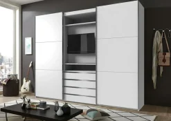 Armoire à portes coulissantes avec support TV intégré MAGIC
