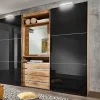 Armoire à portes coulissantes avec miroir pivotant intégré MAGIC GLAS