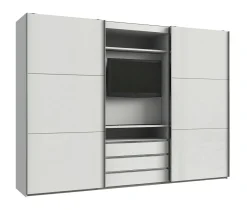 Wimex Armoires À Vêtements<Armoire à portes coulissantes avec support TV intégré MAGIC GLAS