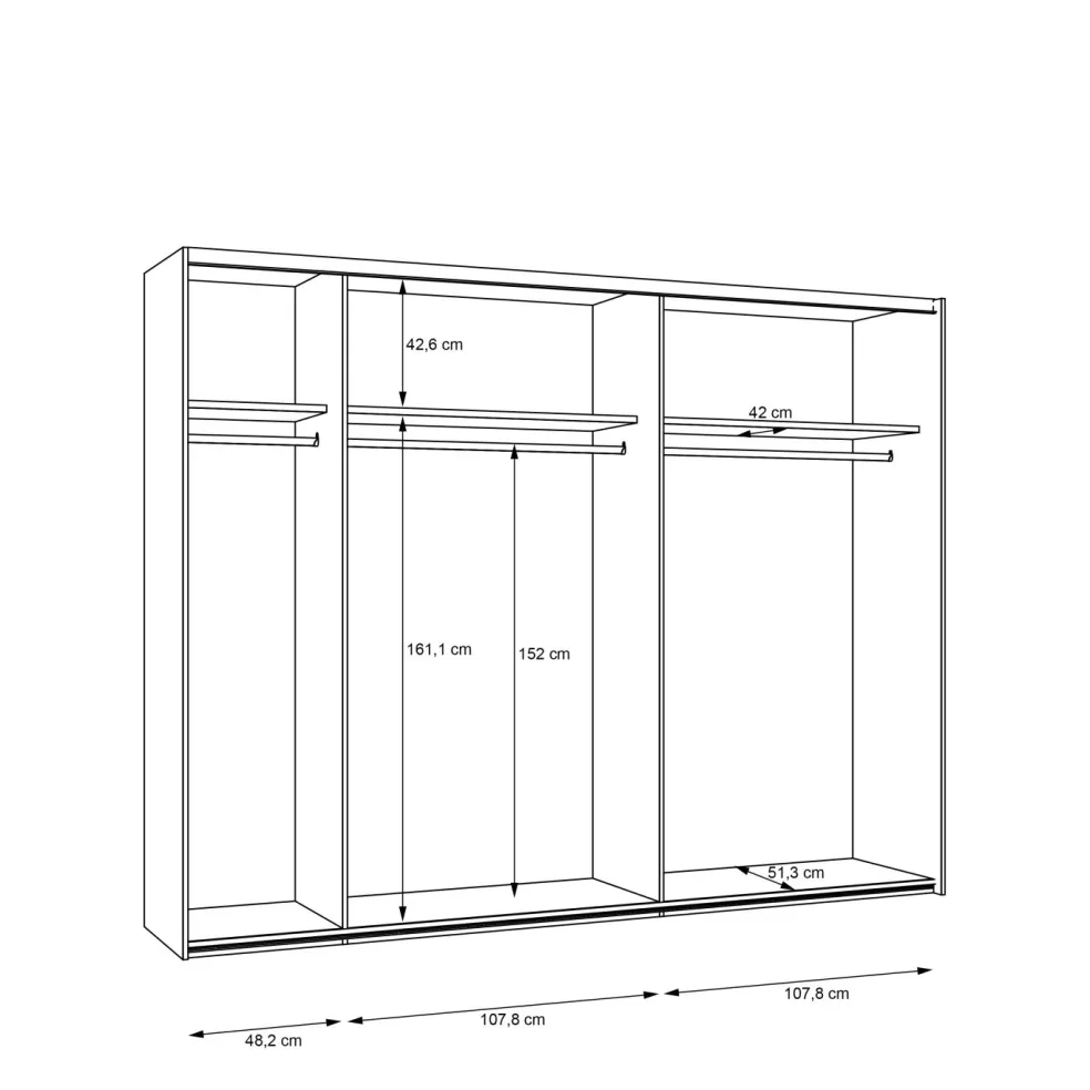 Armoire à portes coulissantes KYA
