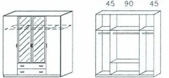 Armoire à vêtements CASE