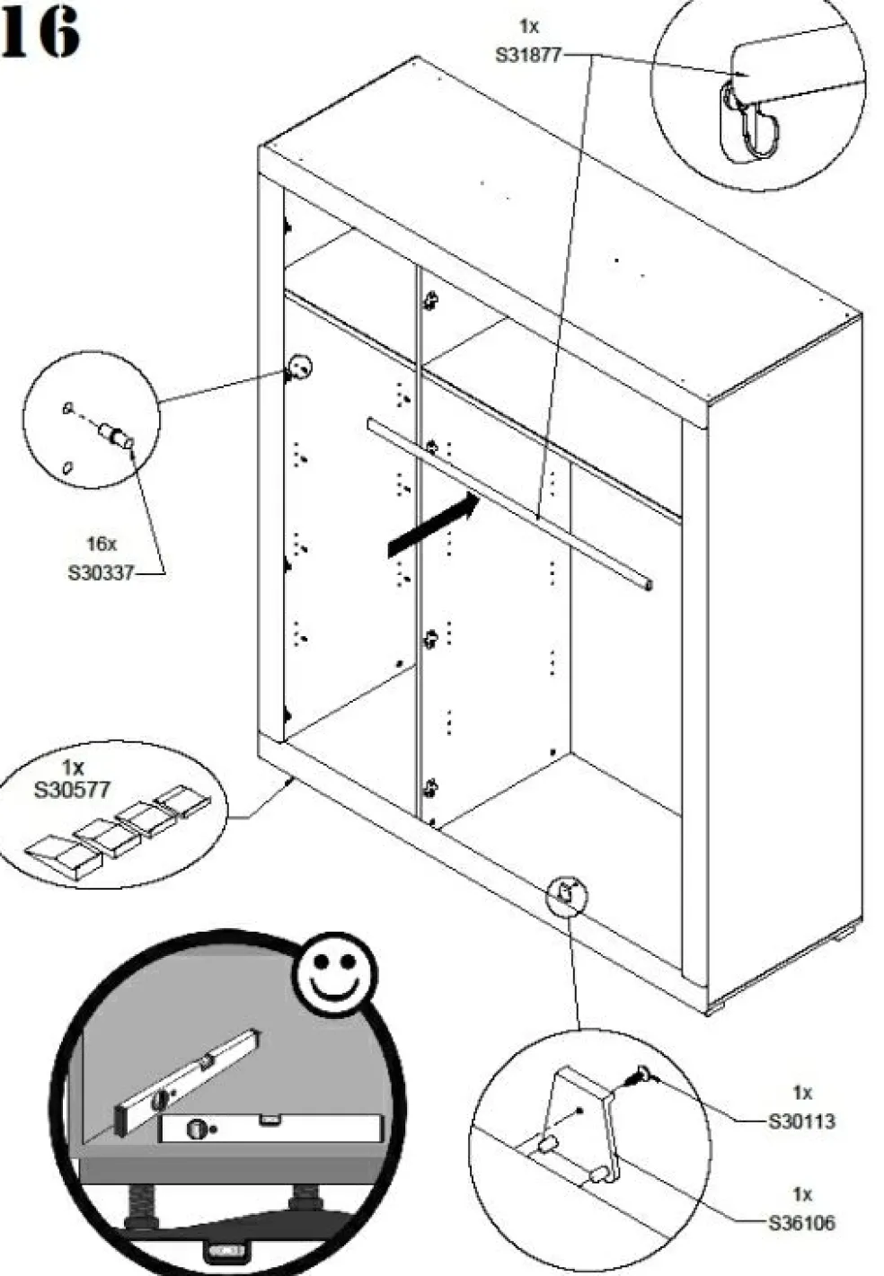 Armoire à vêtements SNOW