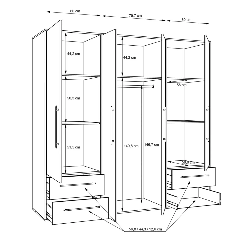 Forte Armoires À Vêtements<Armoire à vêtements VALGA