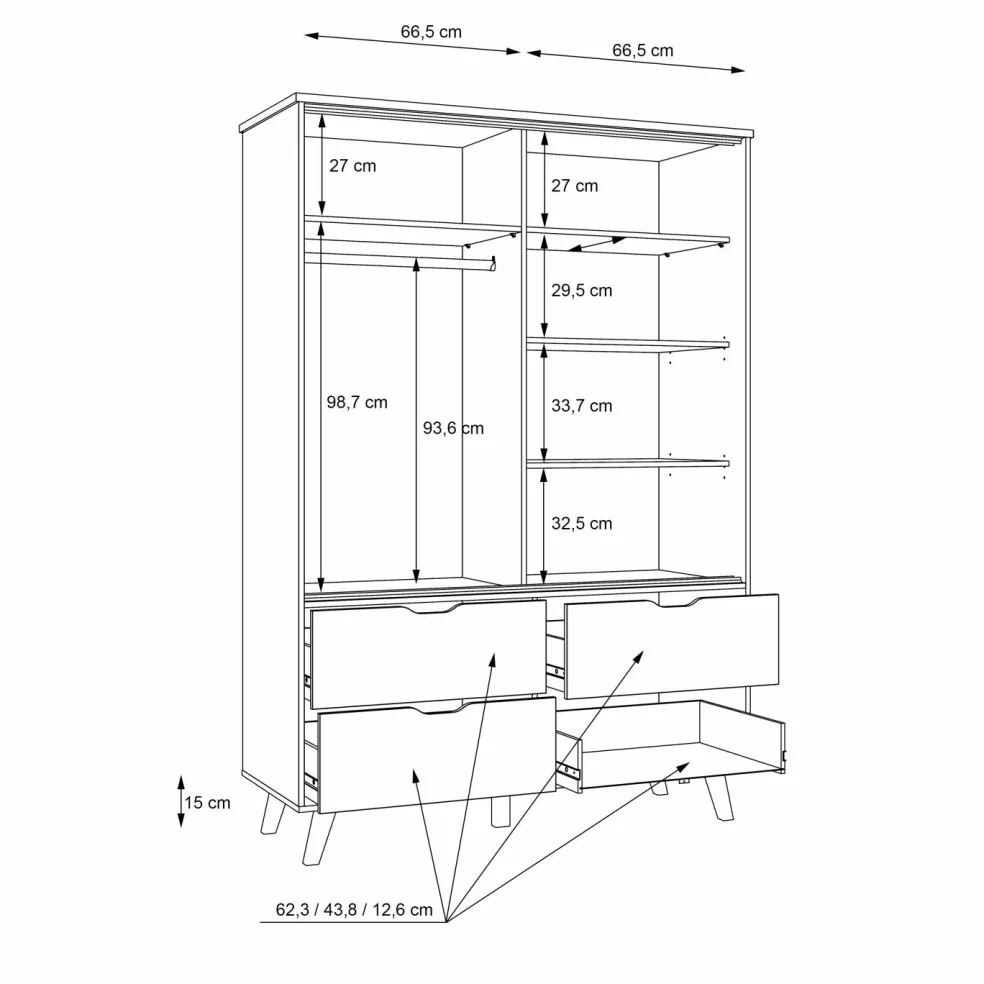 Armoire à vêtements VANKKA