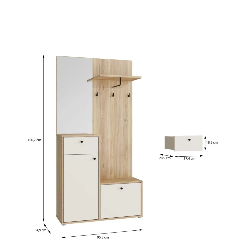 Forte Vestiaires D'Entrée Complets<Armoire compacte KENDRAY