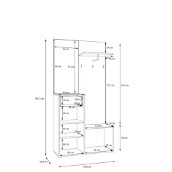 Forte Vestiaires D'Entrée Complets<Armoire compacte KENDRAY