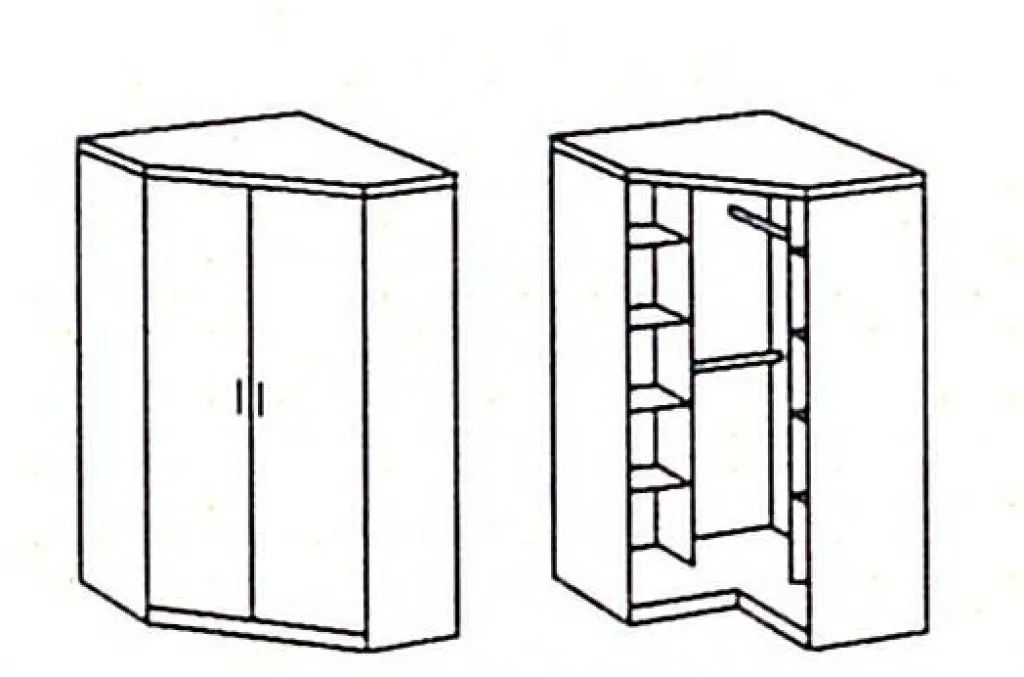 Wimex Armoires À Vêtements<Armoire d'angle à portes battantes JOKER