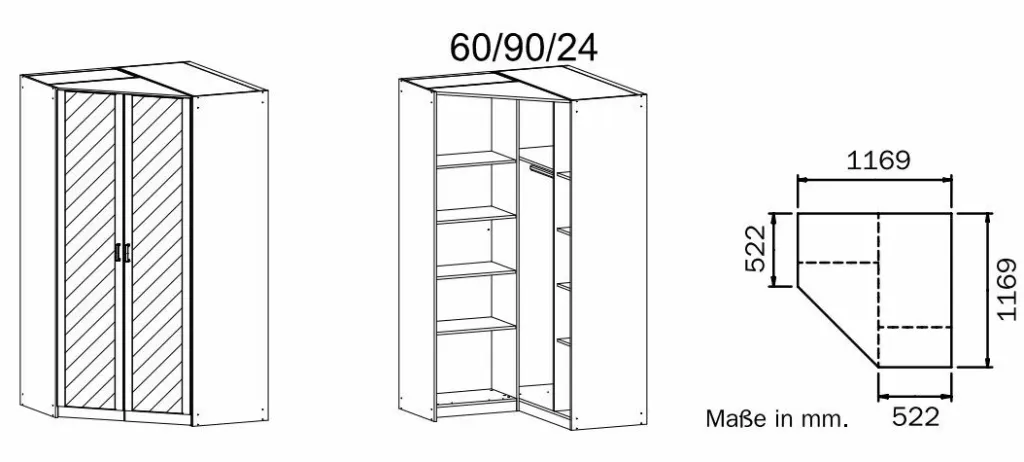 Rauch Armoires À Vêtements<Armoire d'angle BREMEN