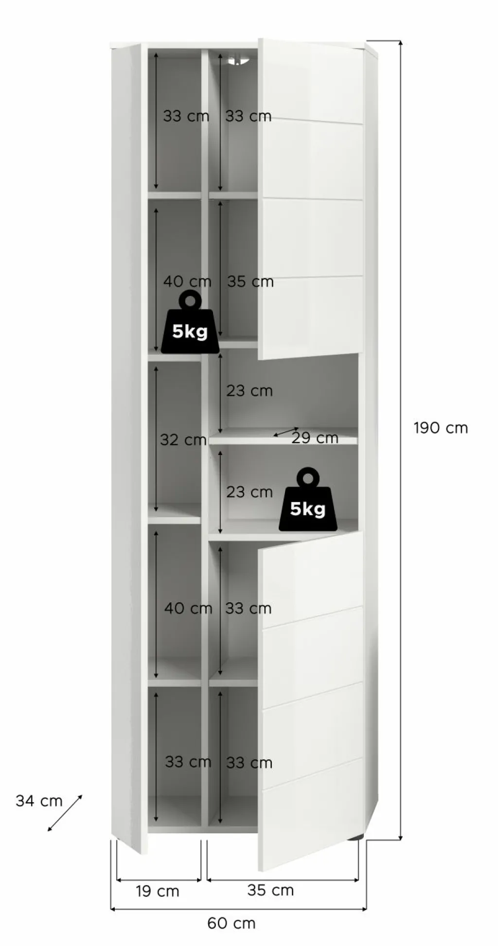 Xonox Armoires De Salle De Bains<Armoire de salle de bains AMBO