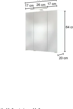 Held Armoires De Toilette|Armoires De Toilette<Armoire de toilette 3D 60 cm AREZZO