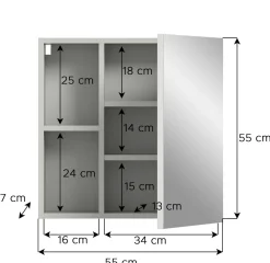 Xonox Armoires De Toilette|Armoires De Salle De Bains<Armoire de toilette DILLA