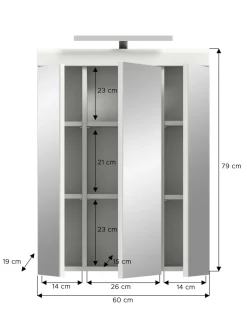 Armoire de toilette SEWULA