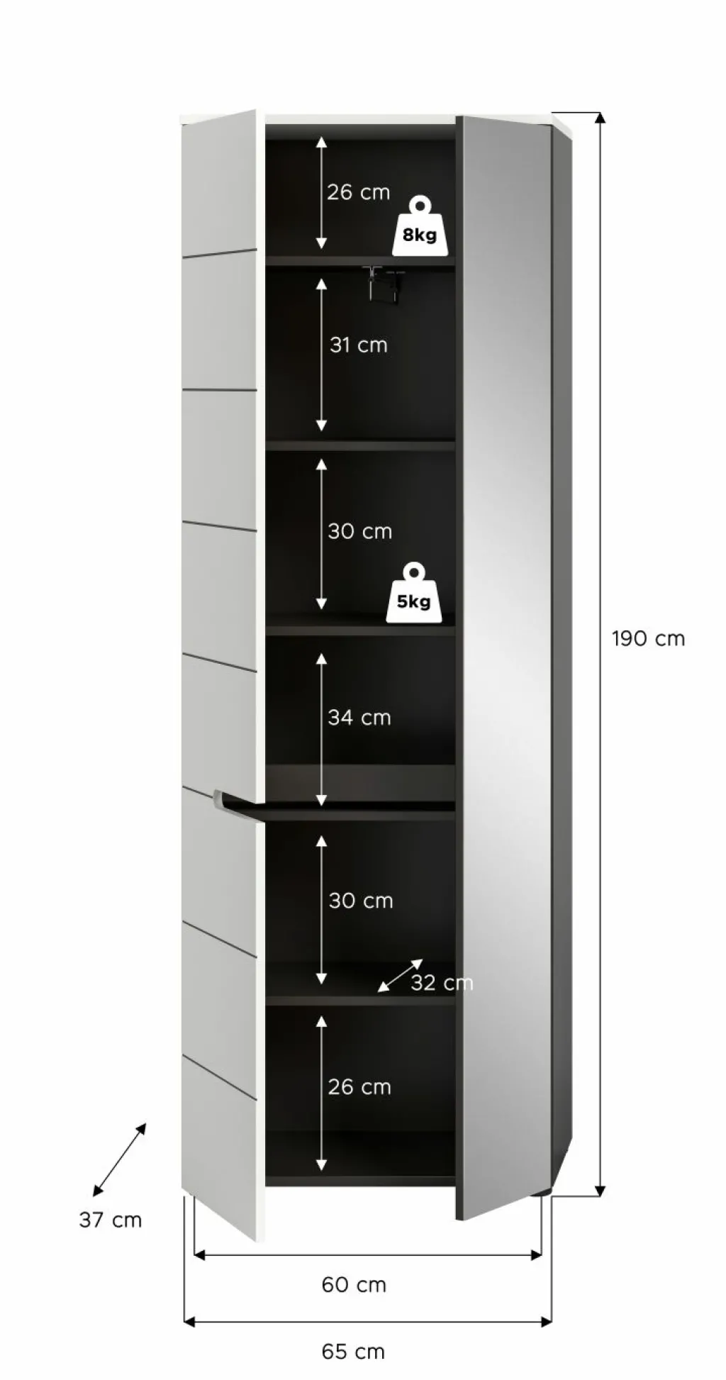 Xonox Armoires De Vestiaire<Armoire d'entrée GOBA