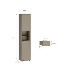 Forte Armoires De Salle De Bains<Armoire haute ALICE SPRINGS