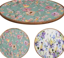 Koopman Vaisselle & Couverts|Bols, Assiettes & Coupes<Assiette décorative fleurs EH