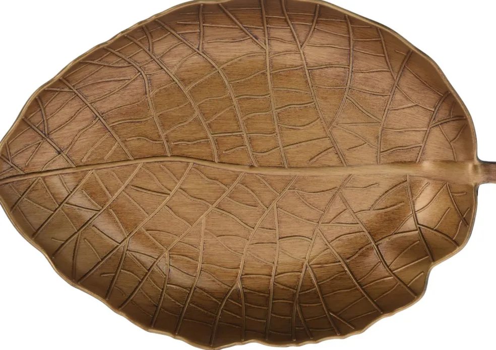 Assiette en forme de feuille EH