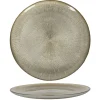 Assiette en verre ton doré LUXURY