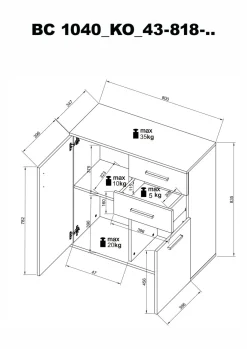 Bega Consult Commodes Combinées|Bahuts<Bahut BC 1040