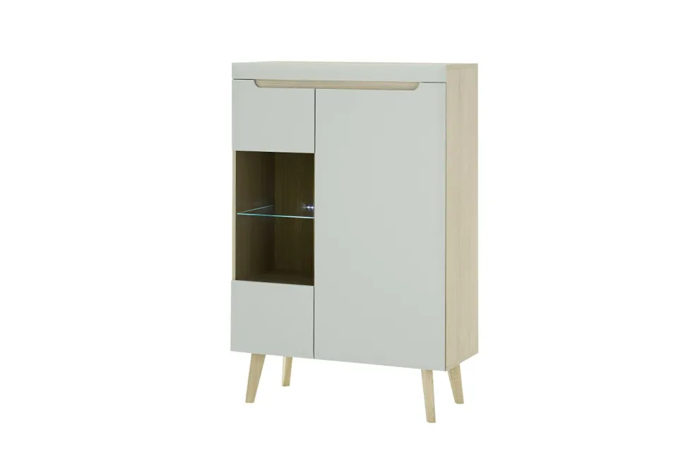 Bahut haut vitrine SVANTE