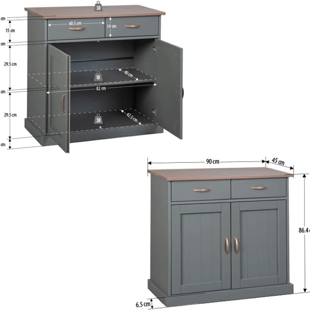 Inter Link Commodes Combinées|Bahuts<Bahut LUZERNA 3.1