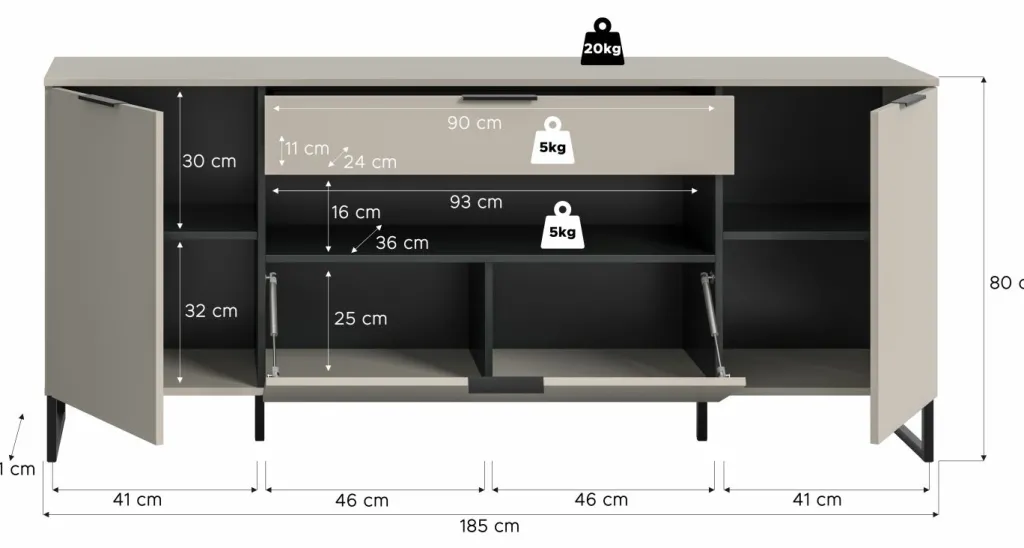 Xonox Bahuts|Commodes Combinées<Bahut NOIDA