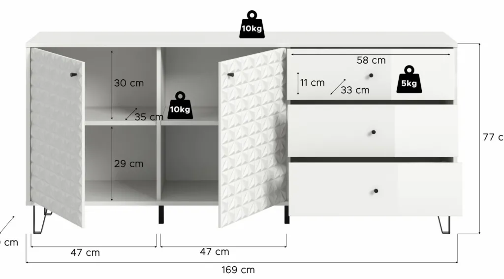 Xonox Bahuts|Commodes Combinées<Bahut PRISMA