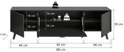 Xonox Armoires Tv|Bahuts Bas<Banc TV LINEA