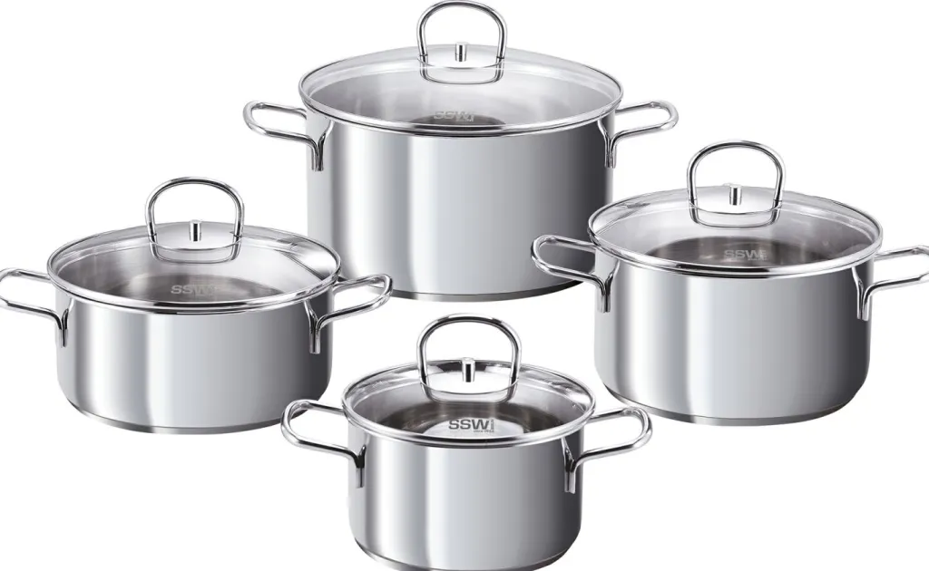 SSW Stolze Stahl Waren Ustensiles Cuisine/Pâtisserie<Batterie de cuisine 8 pièces Avocado