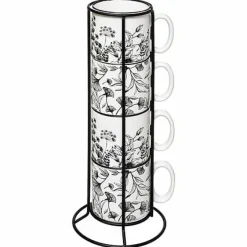JJA Verres, Tasses & Carafes<Becher Set mit Ständer FLORAL