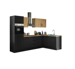Bega BBK Cuisines Équipées|Afficher Blocs Cuisine<Bloc cuisine avec électroménager CORNWALL (cuisine d'angle-four