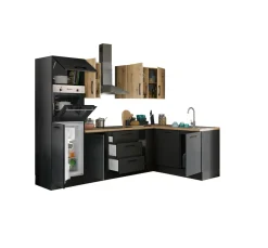 Bega BBK Cuisines Équipées|Afficher Blocs Cuisine<Bloc cuisine avec électroménager CORNWALL (cuisine d'angle-four