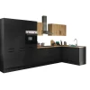 Bega BBK Cuisines Équipées|Afficher Blocs Cuisine<Bloc cuisine avec électroménager CORNWALL (cuisine d'angle-four-lave-vaisselle-réfrigérateur-armoire coulissante) III