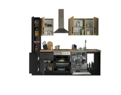 Bloc cuisine avec électroménager CORNWALL (bloc cuisine-armoire coulissante-lave-vaisselle) III