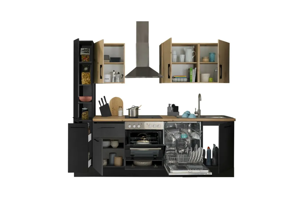 Bloc cuisine avec électroménager CORNWALL (bloc cuisine-armoire coulissante-lave-vaisselle) III