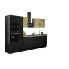 Bloc cuisine avec électroménager CORNWALL (bloc cuisine-four-micro-ondes) X