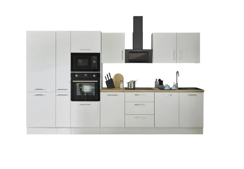 Bega BBK Afficher Blocs Cuisine|Cuisines Équipées<Bloc cuisine avec électroménager CORNWALL (bloc cuisine-four-réfrigérateur-micro-ondes-armoire coulissante) II