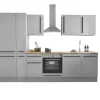 Bloc cuisine avec électroménager MANCHESTER (bloc cuisine-réfrigérateur-armoire coulissante) I