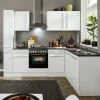 Bloc cuisine avec électroménager JAZZ 8 (cuisine d'angle - armoire coulissante) I