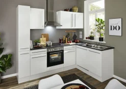 Bloc cuisine avec électroménager JAZZ 8 (cuisine d'angle - armoire coulissante) I