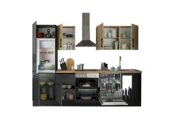 Bega BBK Cuisines Équipées|Afficher Blocs Cuisine<Bloc cuisine avec électroménager CORNWALL (bloc cuisine-lave-vaisselle-réfrigérateur) III