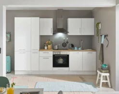 Bega BBK Cuisines Équipées|Afficher Blocs Cuisine<Bloc cuisine avec électroménager CORNWALL (bloc cuisine-réfrigérateur-armoire coulissante) I
