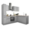 Bega BBK Cuisines Équipées|Afficher Blocs Cuisine<Bloc cuisine avec électroménager MANCHESTER (angle-réfrigérateur) I