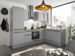 Bega BBK Cuisines Équipées|Afficher Blocs Cuisine<Bloc cuisine avec électroménager MANCHESTER (angle-réfrigérateur) I