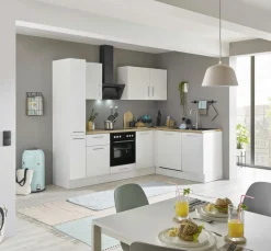 Bloc cuisine avec électroménager CORNWALL (cuisine d'angle-armoire coulissante-lave-vaisselle) II