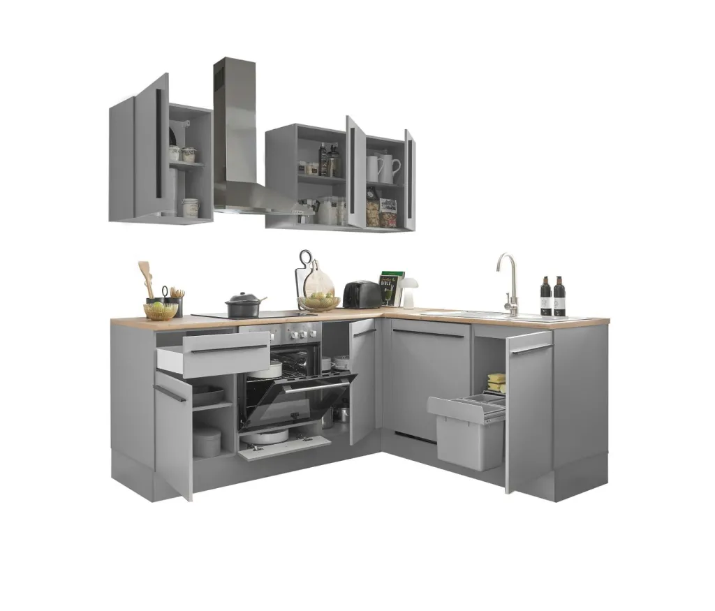 Bega BBK Cuisines Équipées|Afficher Blocs Cuisine<Bloc cuisine avec électroménager MANCHESTER (angle) I